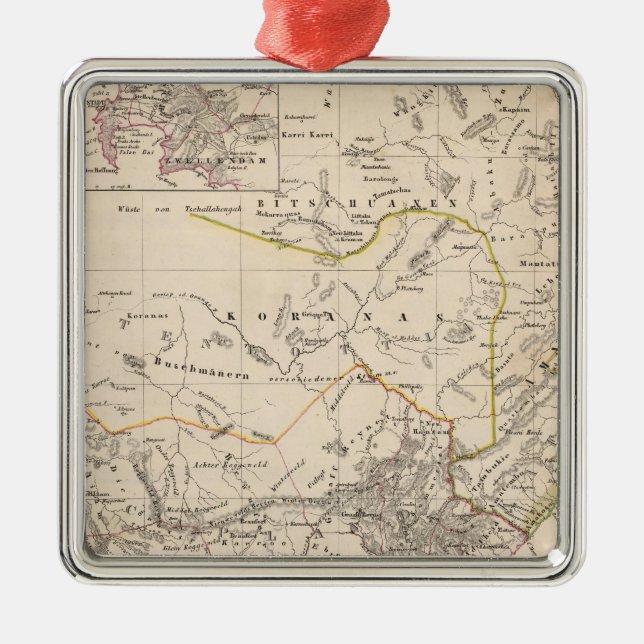 Cape Town, Südafrika Silbernes Ornament (Vorne)