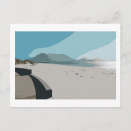 Cape Town Table Mountain Ocean Sketch Postkarte