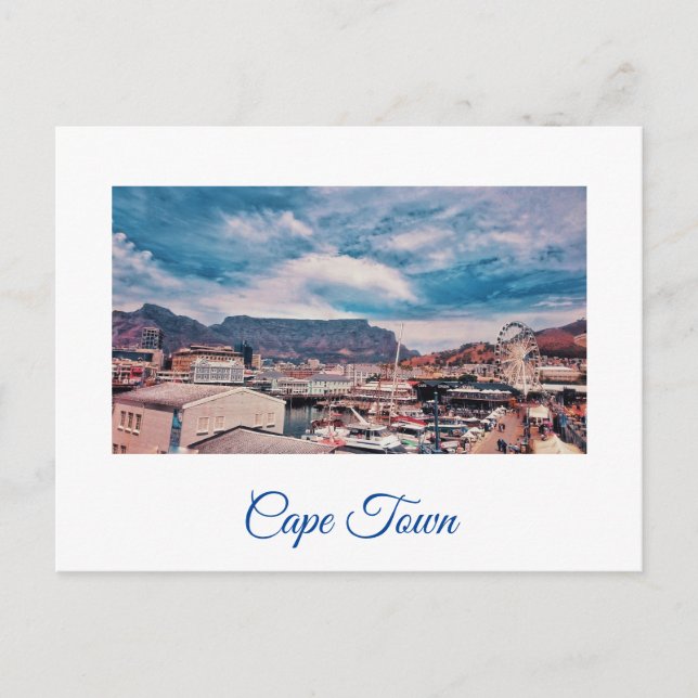 Cape Town Table Mountain Postkarte (Vorderseite)