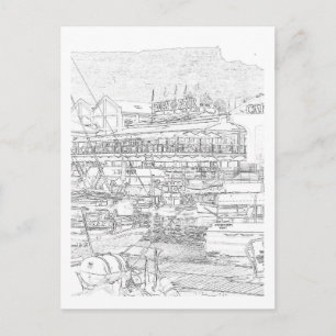 Cape Town Table Mountain V&A Wasserfront Postkarte