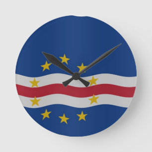 Cape Verde flag Runde Wanduhr