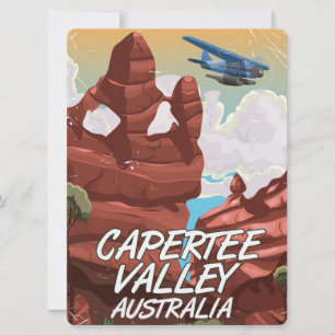 Capertee Valley Australien Reiseplakat Einladung