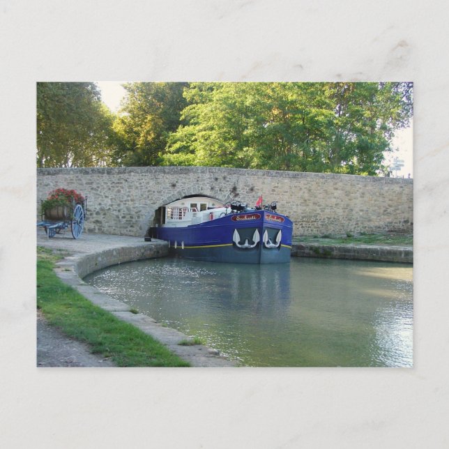 Capestang, Kanal du Midi Postkarte (Vorderseite)