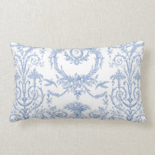 Capetian Toile Blaubeere Lendenkissen