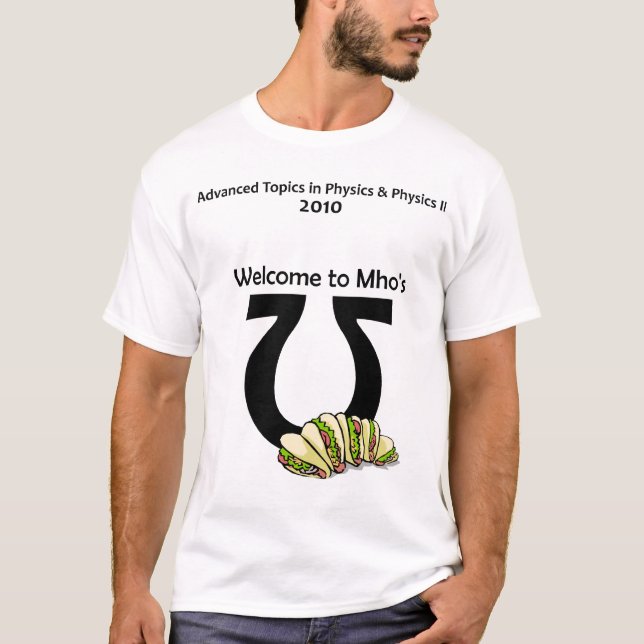 CAPhysics (schwarzer Text) T-Shirt (Vorderseite)