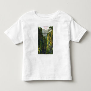 Capilano Schlucht-Ansicht des Kronen-Berges Kleinkind T-shirt