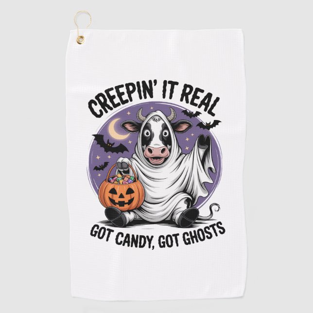 Cäpin Halloween Golfhandtuch (Vorderseite)