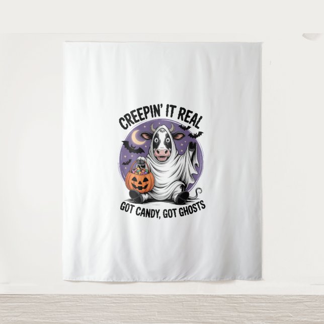 Cäpin Halloween Wandteppich (Vorderseite)