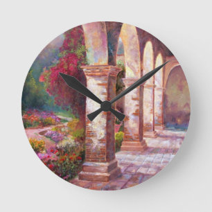 Capistrano Nachmittag Runde Wanduhr