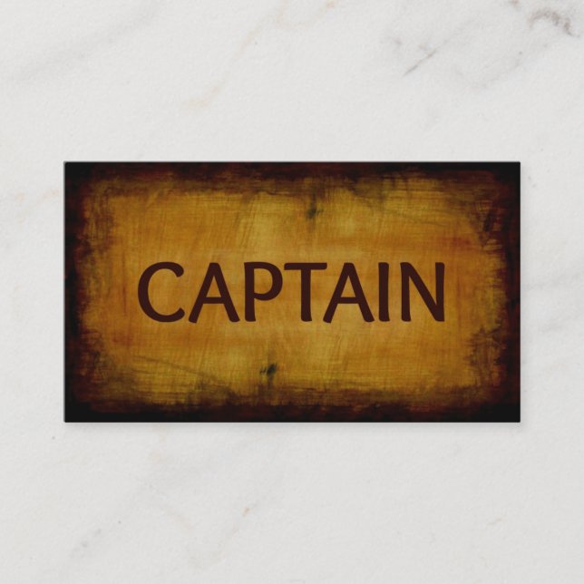 Capitaine Carte de visite (Devant)