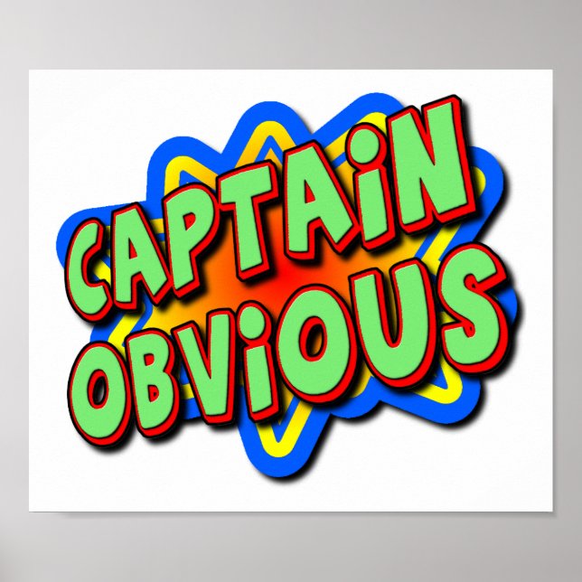 Capitaine Clown Poster Amusant (Devant)