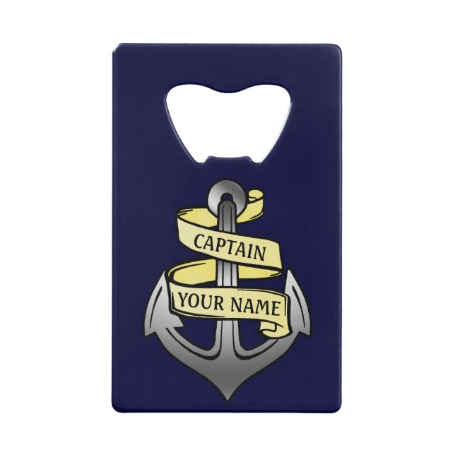 Capitaine de bateau personnalisable votre Ancre (Devant)