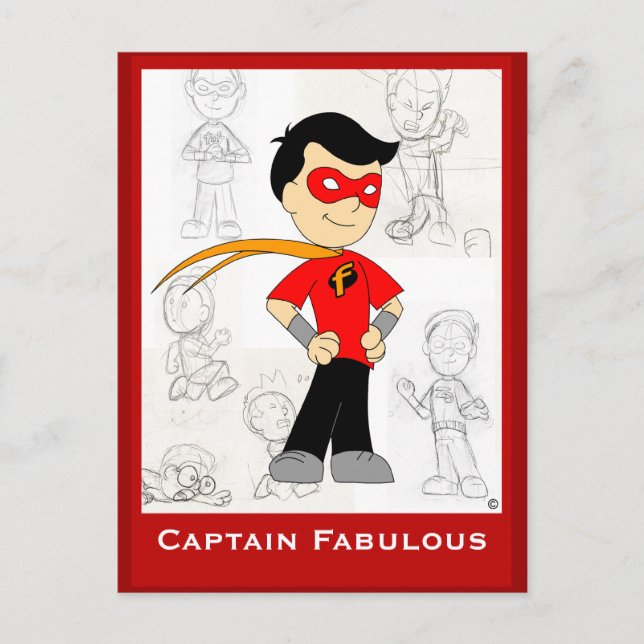 Capitaine Fabulous : Carte postale (Devant)