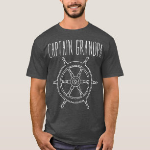 Capitaine Grandpa Funny Bateau Tshirt Homme Bateau
