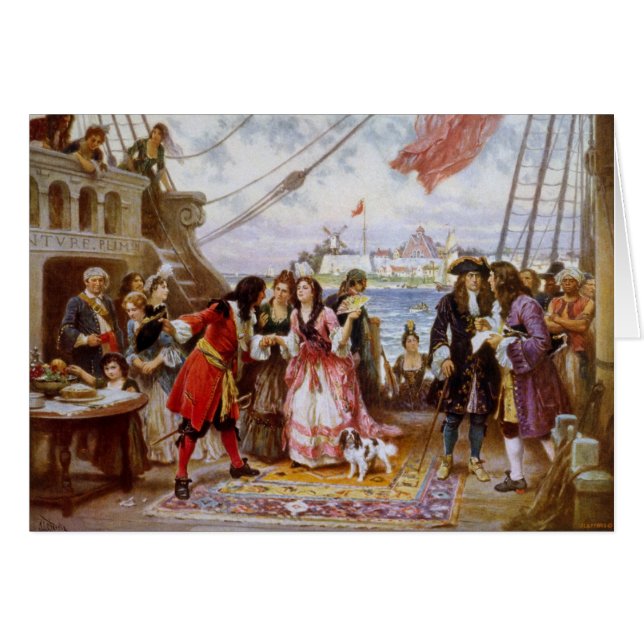 Capitaine Kidd de pirate dans le port de NY (Devant horizontal)