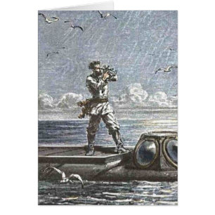 Capitaine Nemo Verne 20 000 lieues Sci Fi Art