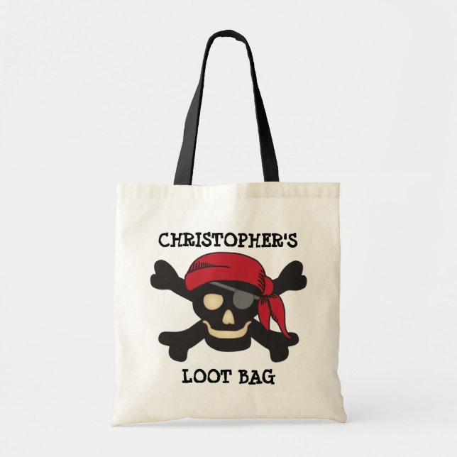Capitaine Pirate Pirate Loot ou sac de traitement (Devant)