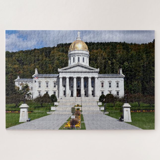 Capitale d'État du Vermont - Puzzle (Horizontal)