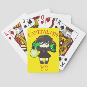 Capitalism Yo - Anime Money Girl Hustle Spielkarten