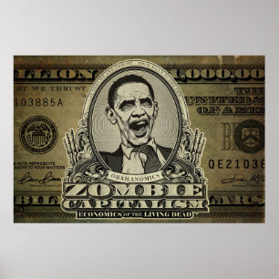 Capitalisme zombie Édition Obama Posters