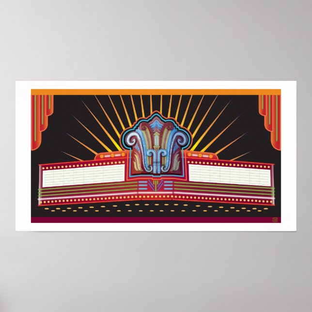 Capitan Marquee-Print Poster (Vorne)