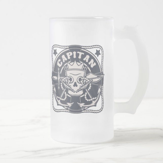 Capitan Mattglas Bierglas (Rechts)