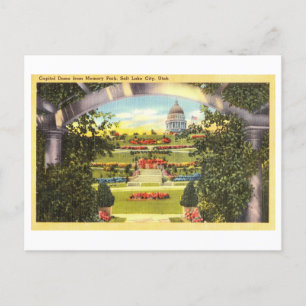 Capitol Dome vom Memory Park, Salt Lake City, Postkarte