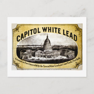 Capitol White Lead 1866 Postkarte