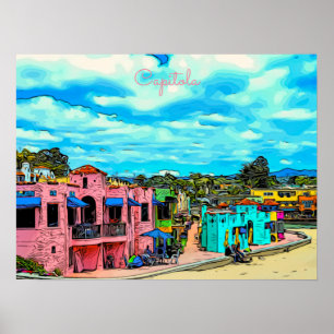 Capitola Cacitas California Coast Poster