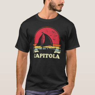 Capitola California Segelboot Captain Sail T-Shirt