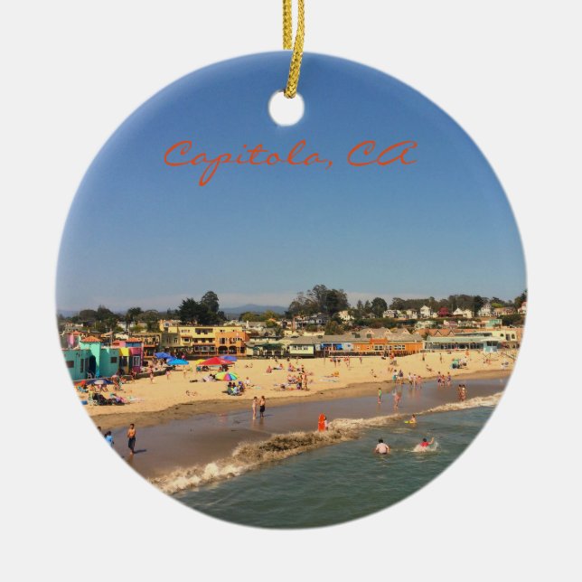 Capitola, ornement de Noël de CA (Devant)