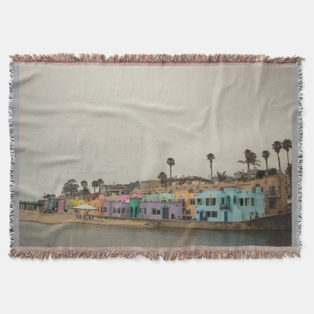 Capitola Village bemalt venezianischer Strand Decke (Vorderseite)