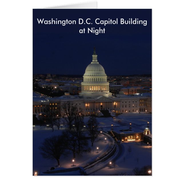 Capitole de Washington D.C. dans la nuit d'hiver (Devant)