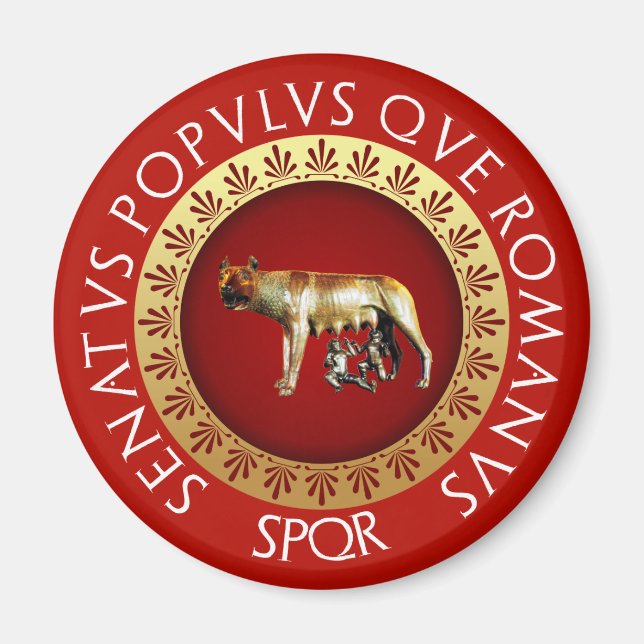 Capitoline Wolf Magnet (Vorne)
