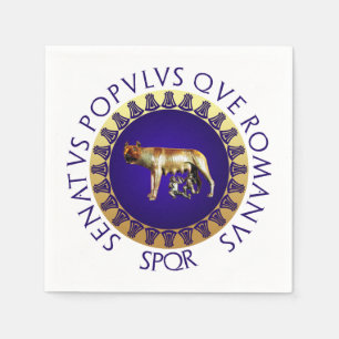 Capitoline Wolf Serviette