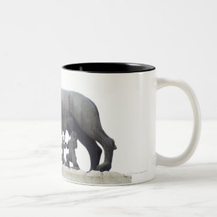 Capitoline Wolf-Statue (Sie-Wolf Säugling), Zweifarbige Tasse