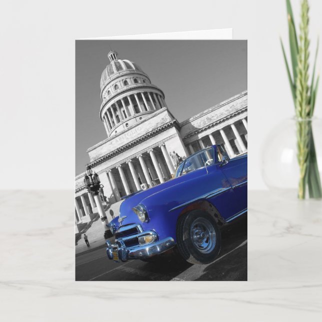 Capitolio altes blaues Auto Karte (Vorderseite)