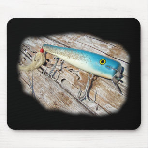 Cap'n Bill's Streamliner Saltwater Vintag Lure Mousepad