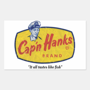 Cap'n Hanks Brand Rechteckiger Aufkleber