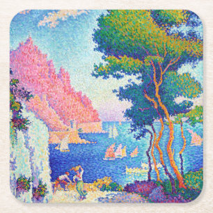 Capo di Noli, Signac Rechteckiger Pappuntersetzer