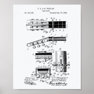 Capo Tasto 1893 Weißbuch zum Thema Patentkunst Poster