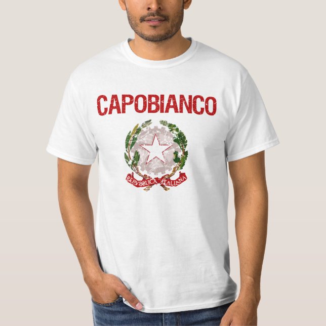 Capobianco Italiener-Familienname T-Shirt (Vorderseite)