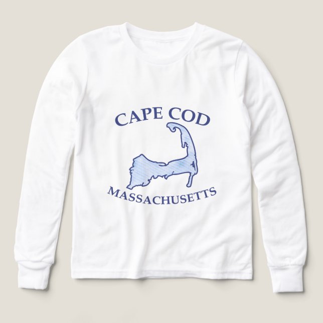 Capoche bleu Preppy rayé Cape Cod Silhouette Boy (Motif recto)