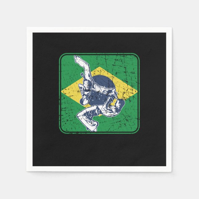 Capoeira Brazil Martial Artist Brazilian Martial A Serviette (Vorderseite)