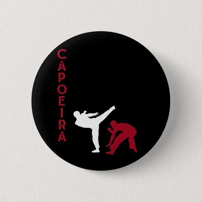 Capoeira Brazilian Martial Arts Button (Vorderseite)
