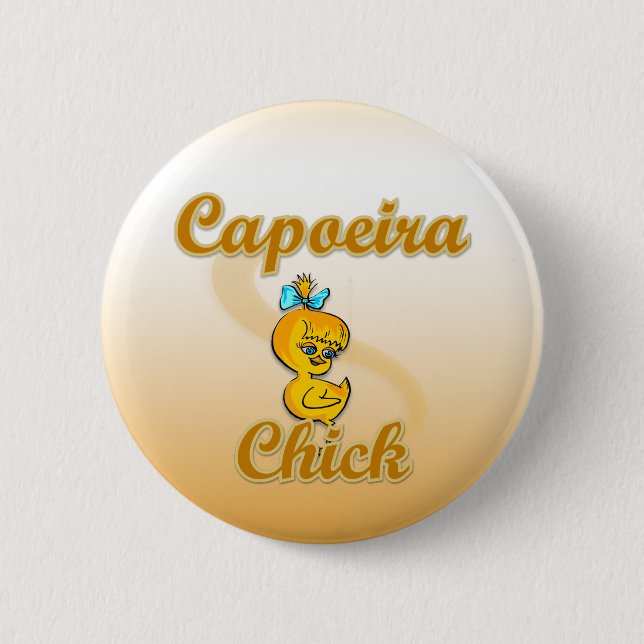 Capoeira Chick Button (Vorderseite)