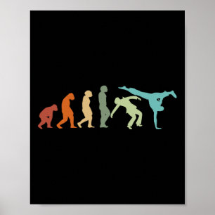 Capoeira Dance Martial Arts Brasilien Karate Evolu Poster