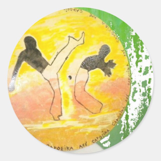 capoeira ginga hache autocollant (Devant)