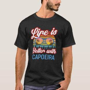 Capoeira Karate Vintage-Sonnenuntergang. Das Leben T-Shirt