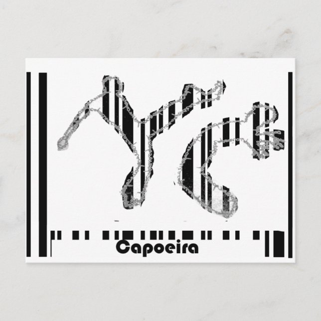 Capoeira mon amour carte postale code-barres (Devant)